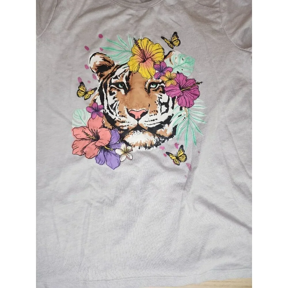 Bundle of 3 Cat & Jack Lot of 3 Girls Large 10/12 Pink,Blue Tiger,Bunny,Shark